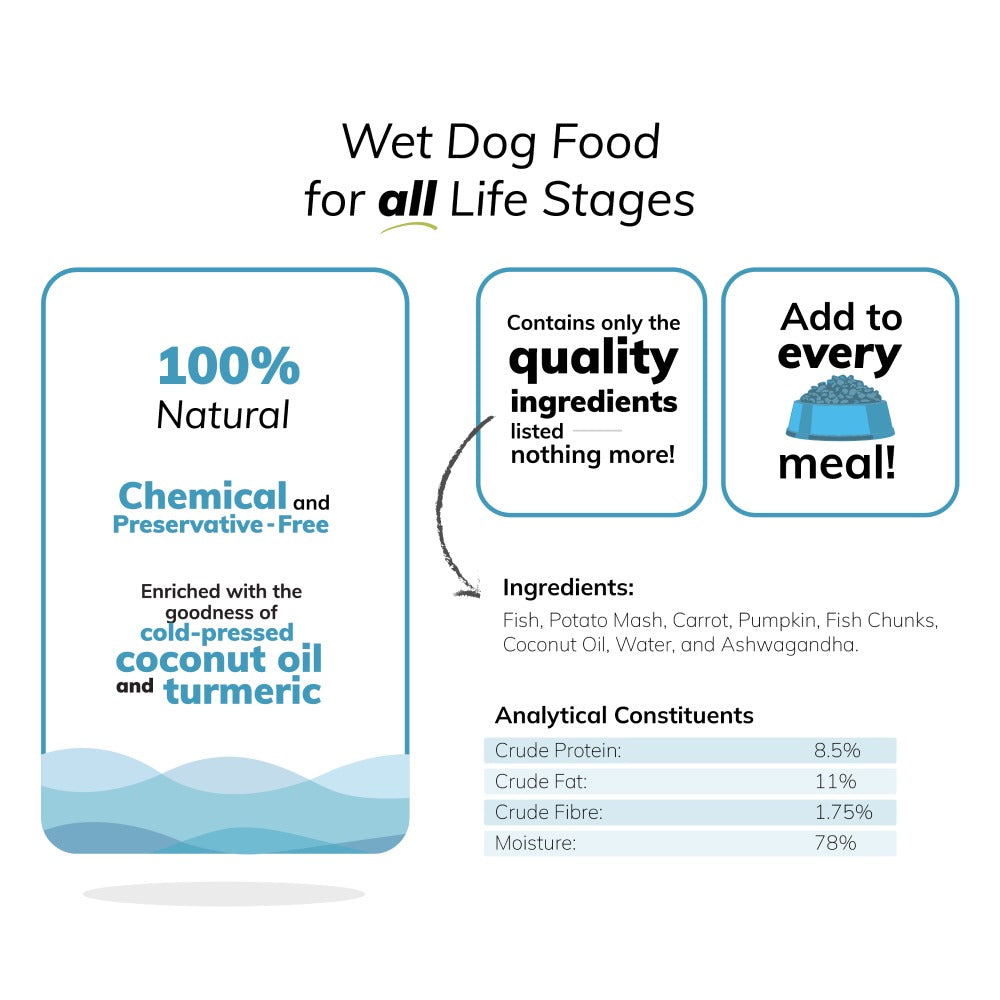 Fidele Plus Fresh Fish with Vegetables Dog Wet Food