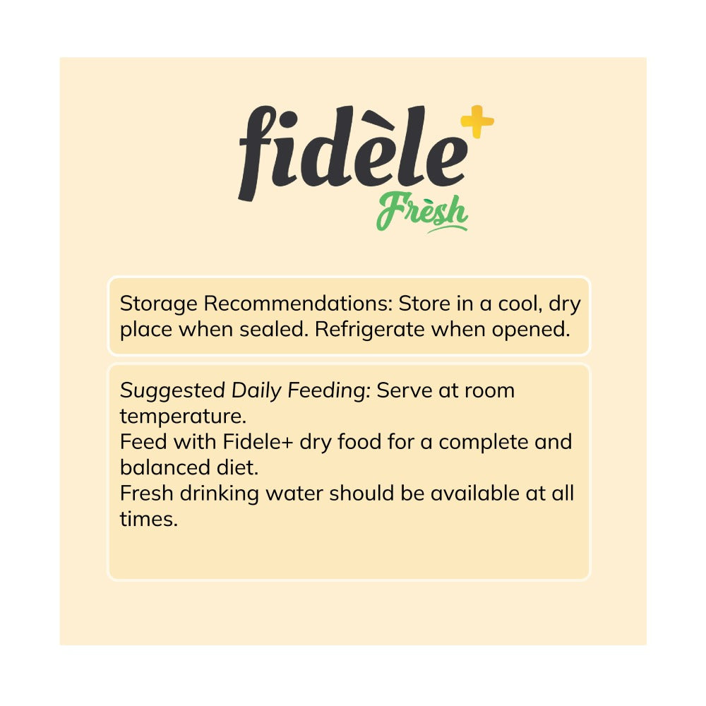 Fidele Plus Fresh Chicken & Egg with Vegetables Dog Wet Food