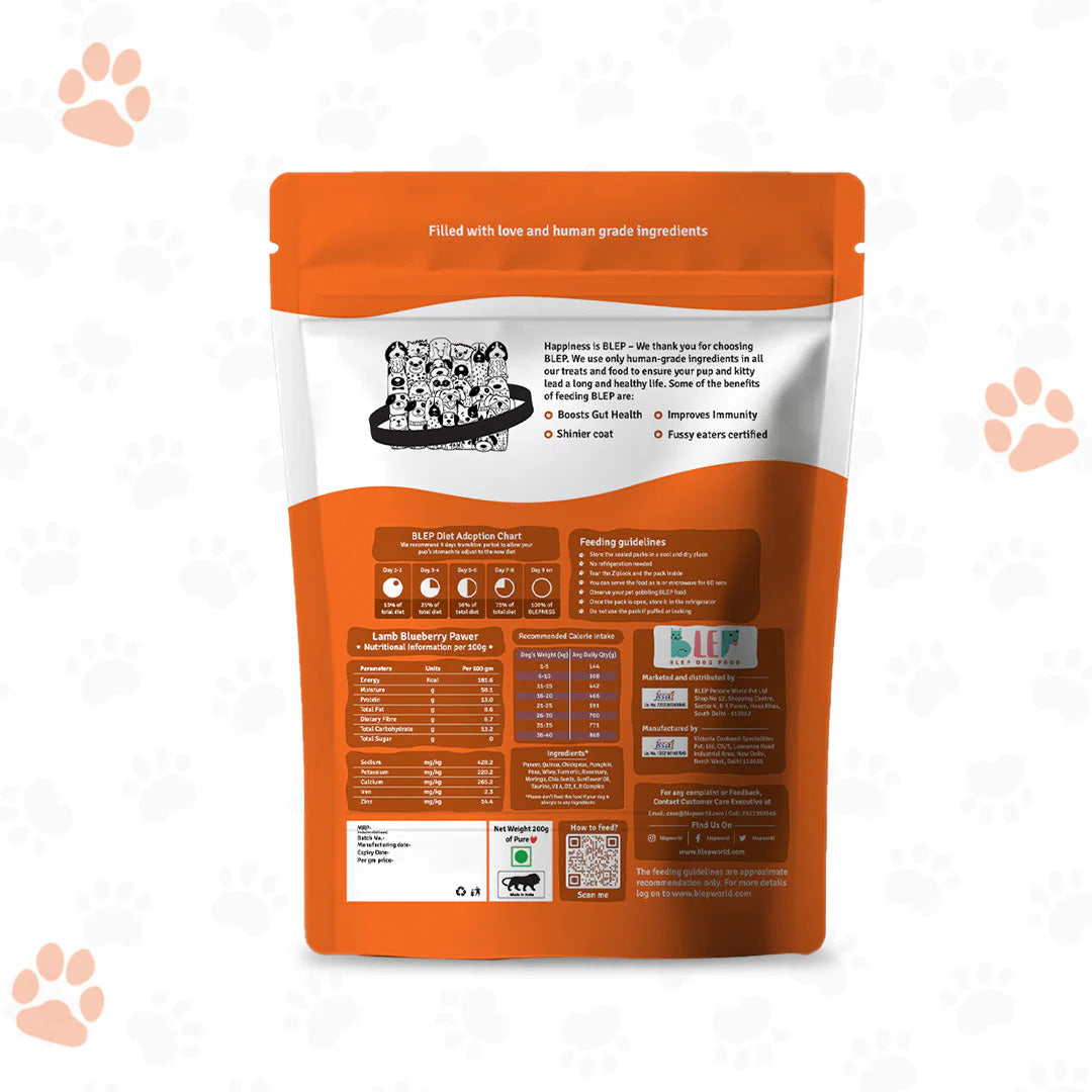 BLEP Paneer Quinoa Pawer Dog Wet Food (200g)