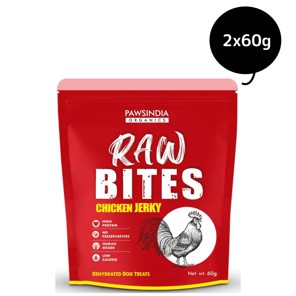 Pawsindia Organics Raw Bites Chicken Jerky Dog Treats