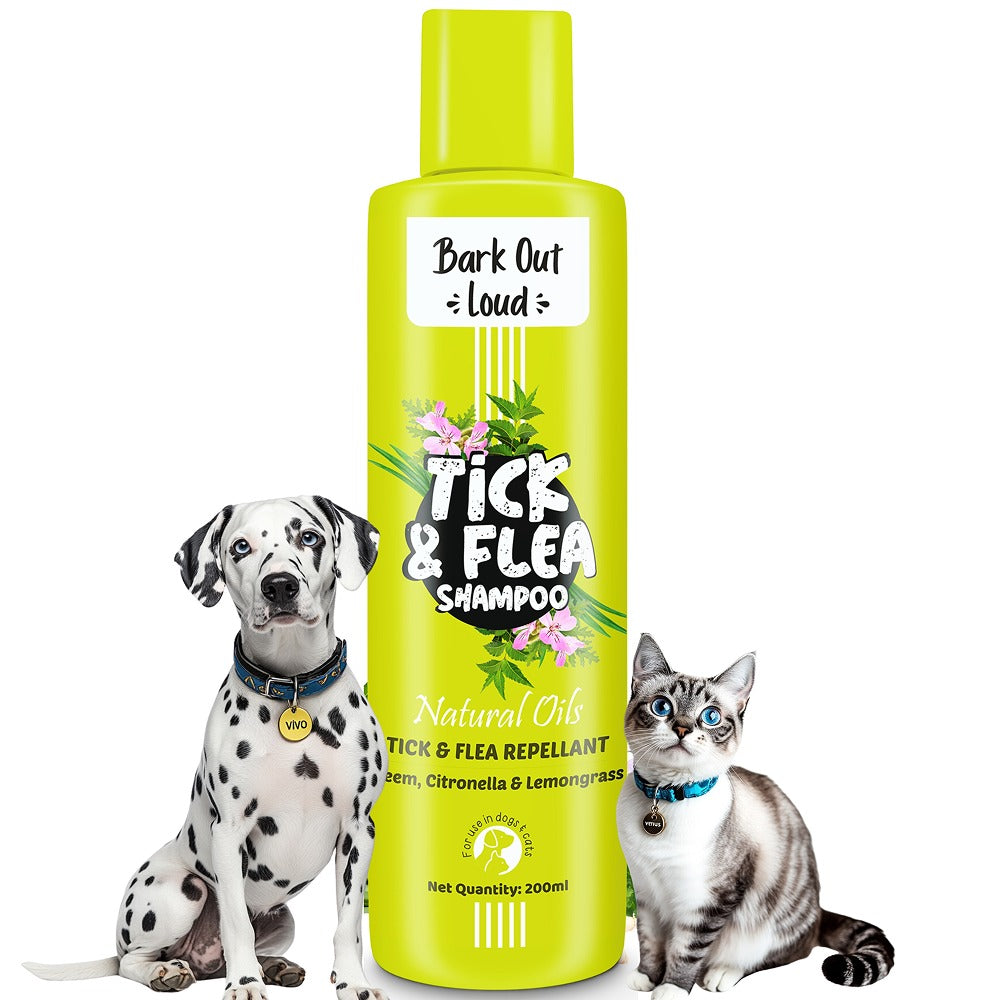 Bark Out Loud Tick & Flea Shampoo for Dogs and Cats