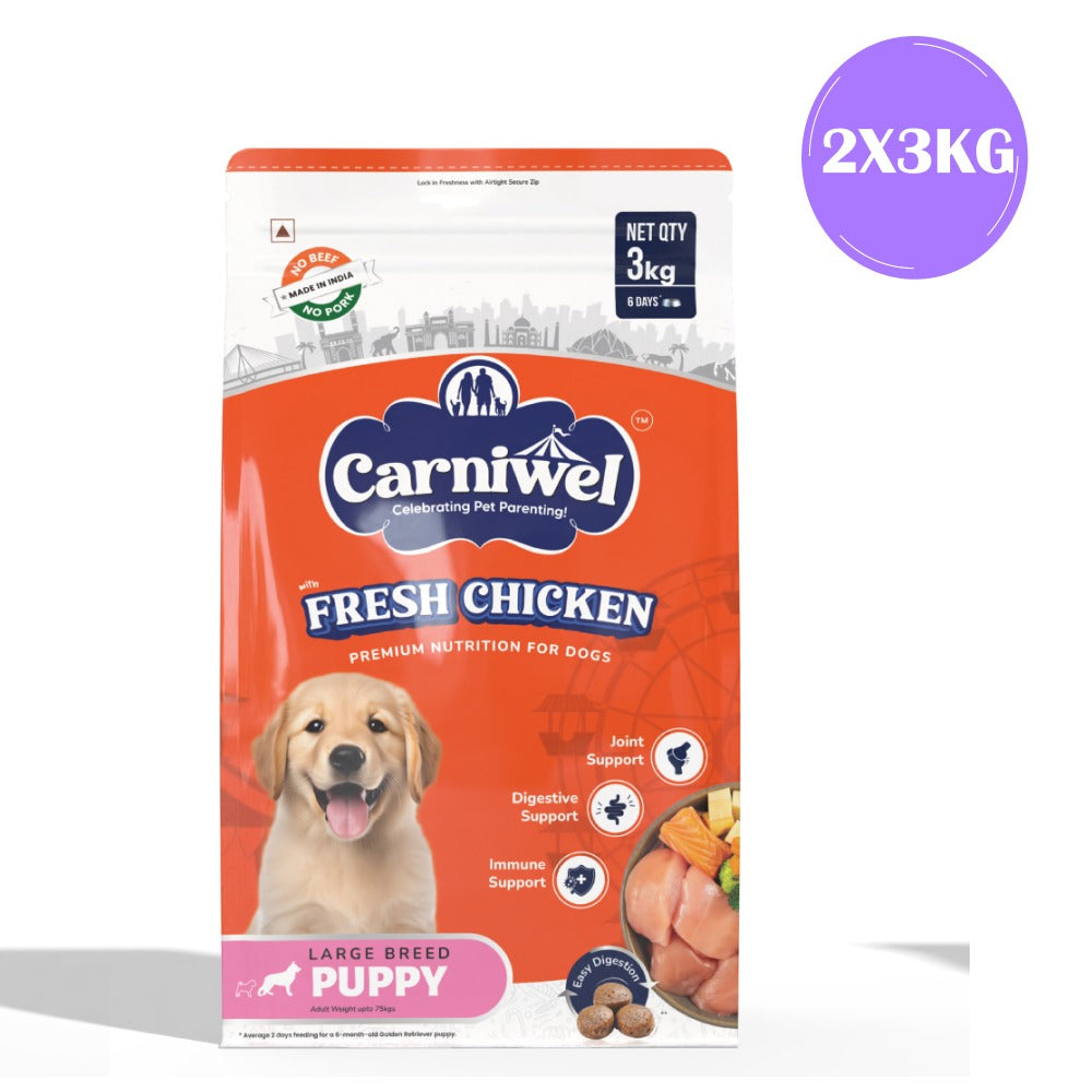 Carniwel Fresh Chicken Kibble Large Breed Puppy Dog Dry Food