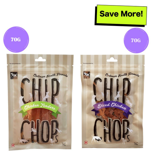 Chip Chops Tender Chicken and Diced Chicken Dog Treats Combo