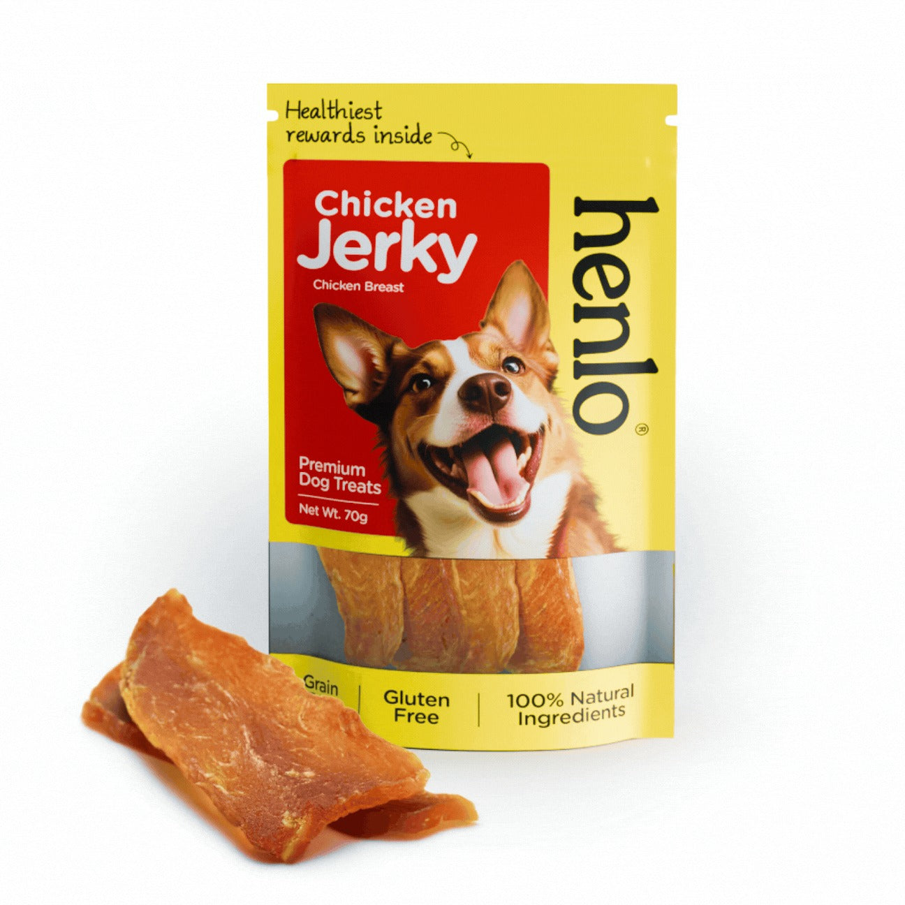 Henlo Chicken Jerky Dog Treats I Guilt Free I High Protein