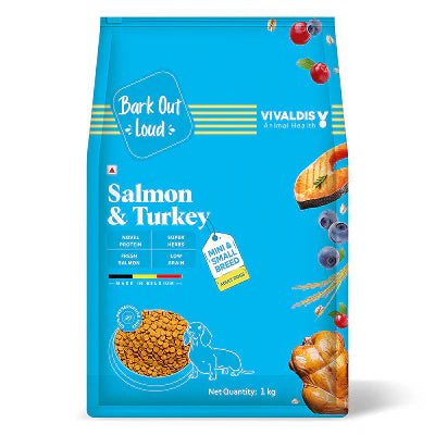 Bark Out Loud Salmon & Turkey Mini & Small Breed Adult Dog Dry Food