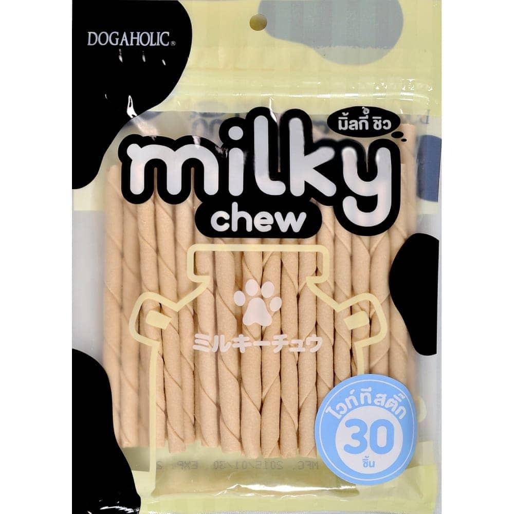 Dogaholic Milky Chew Chicken Stick Style and Milky Chew Stick Style Dog Treats Combo