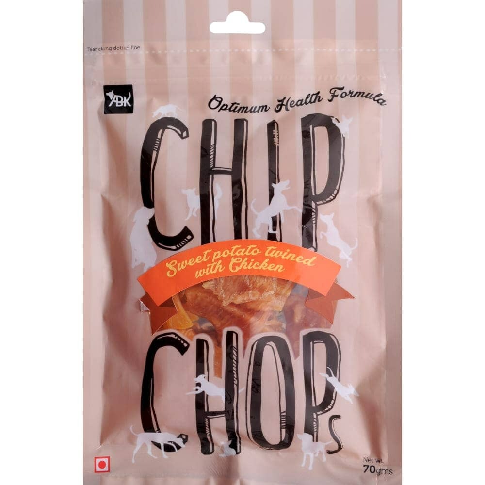 Chip Chops Chicken Tenders, Chicken Chip Coins and Sweet Potato Chicken Dog Treats Combo (3 x 70g)