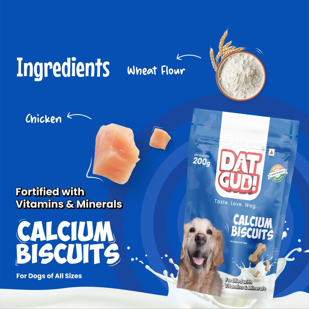 DatGud Calcium Dog Biscuits Treats