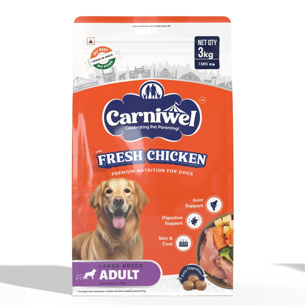 Carniwel Fresh Chicken Kibble Large Breed Adult Dog Dry Food