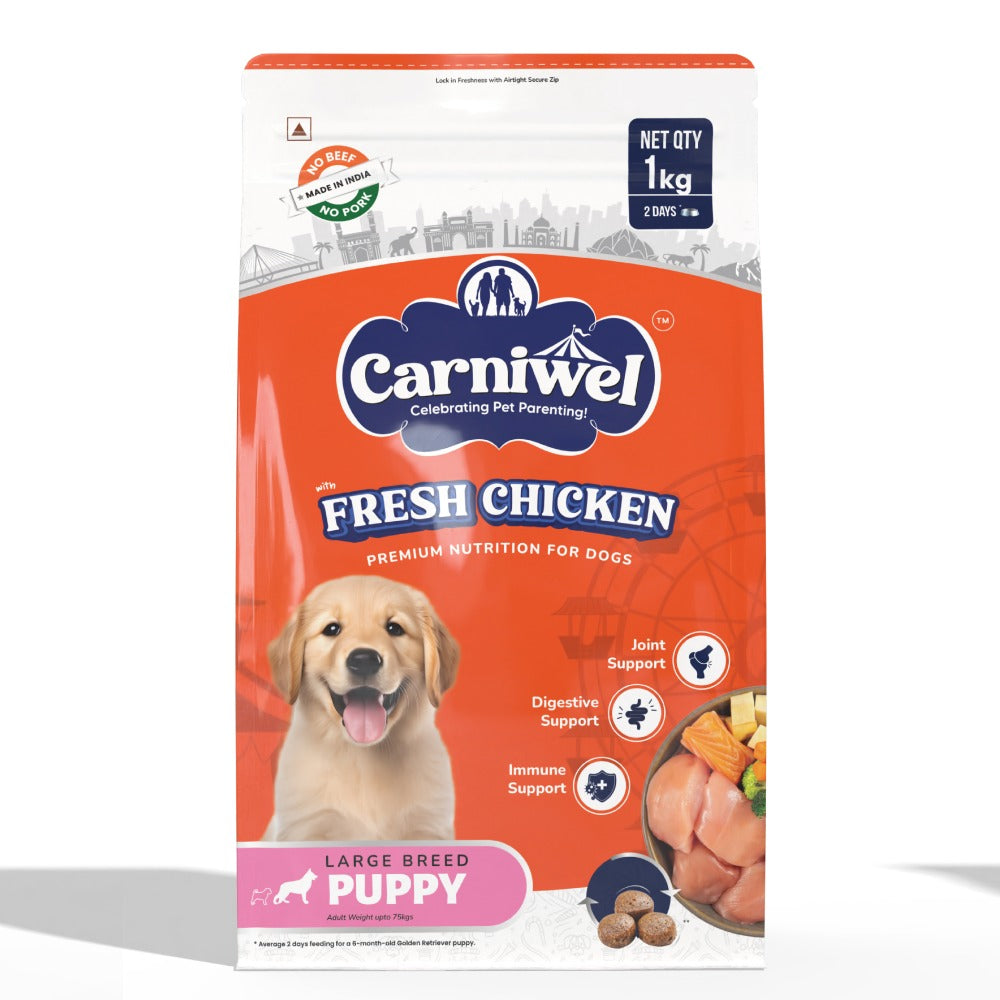 Carniwel Fresh Chicken Kibble Large Breed Puppy Dog Dry Food