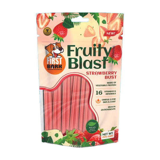 First Bark Fruity Blast Strawberry Bust Dog Treats