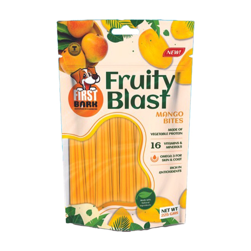 First Bark Fruity Blast Mango Bites Dog Treats