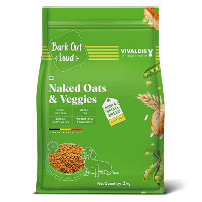 Bark Out Loud Naked Oats & Veggies Veg Mini & Small Breed Adult Dog Dry Food