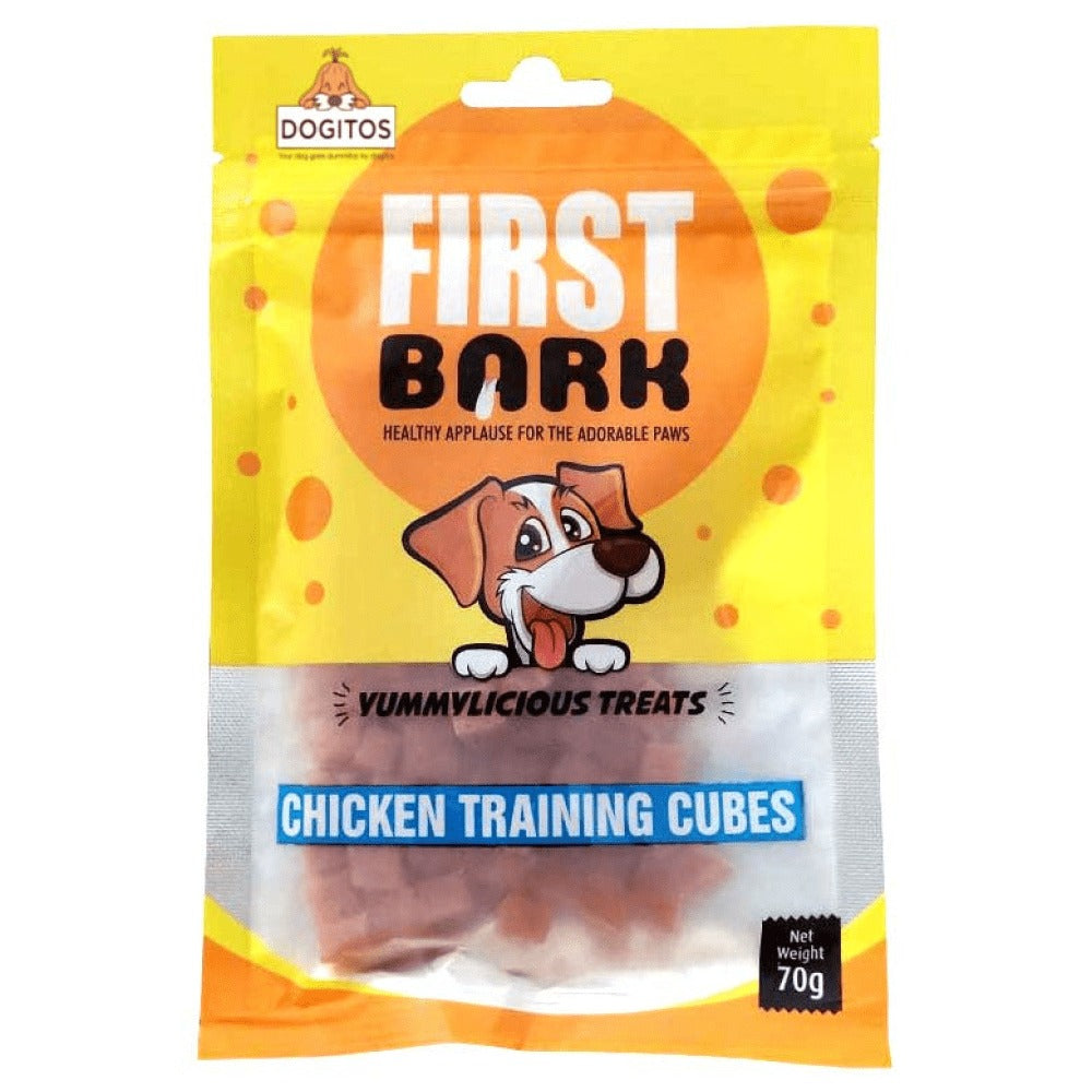 First Bark Chicken Training Cubes Dog Treat