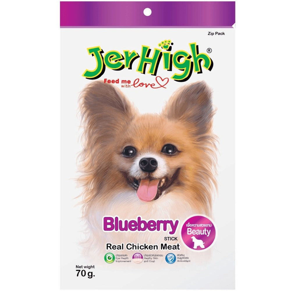 JerHigh Chicken Blueberry and Spinach Dog Treats Combo