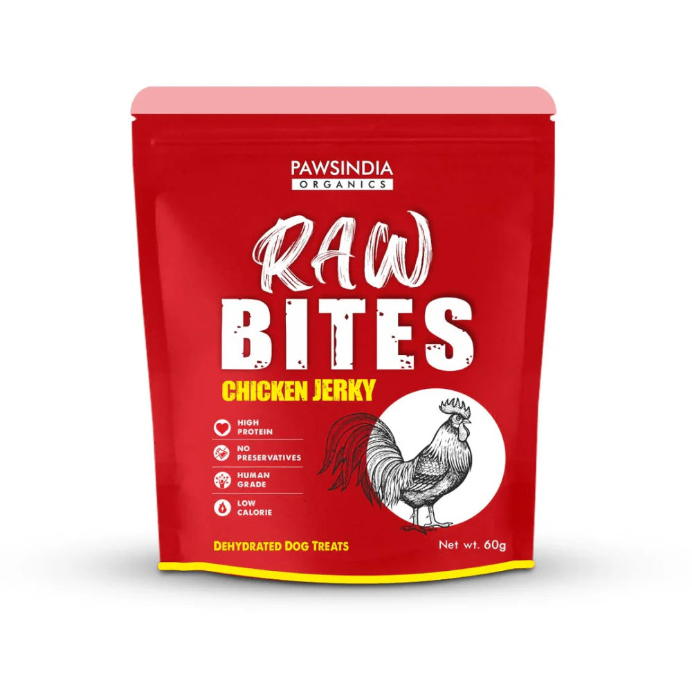 Pawsindia Organics Raw Bites Chicken Jerky Dog Treats