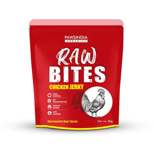 Pawsindia Organics Raw Bites Chicken Jerky Dog Treats