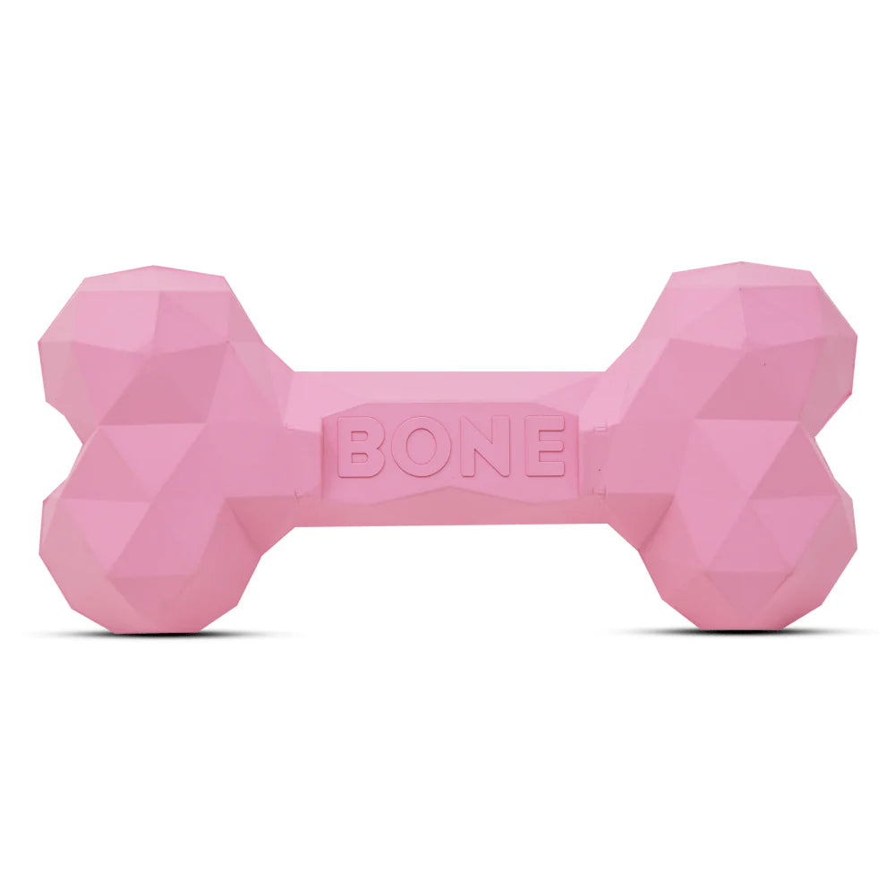 Barkbutler Chu the bone Treat Dispensing Toy for Dogs (Pink)