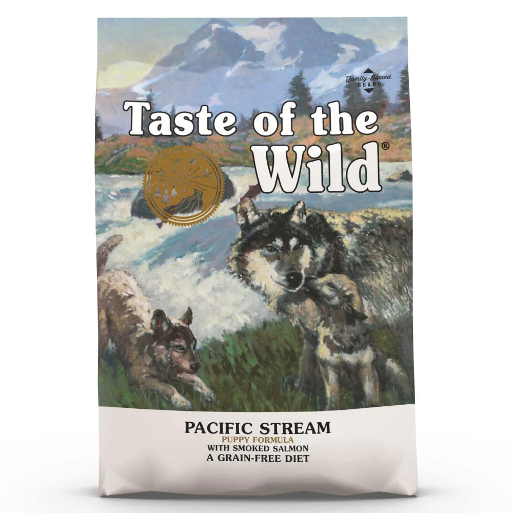 Taste of the Wild Pacific Stream Smoked Salmon Puppy Dog Dry Food | Grain Free Formula