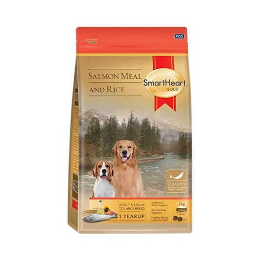 SmartHeart Gold Adult Dog Salmon Meal & Rice Dry Food