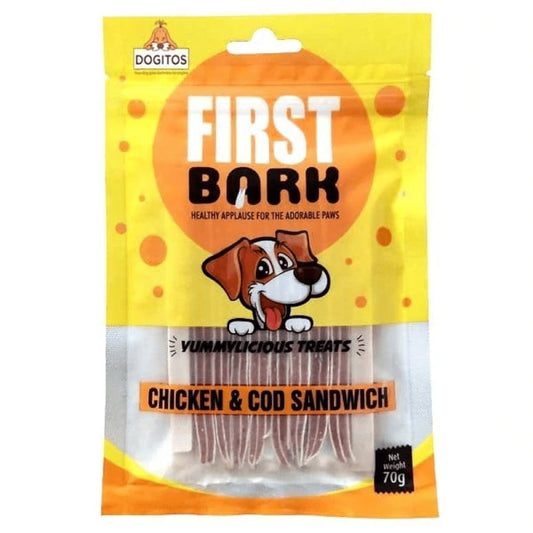 First Bark Chicken & Cod Sandwich Dog Treats