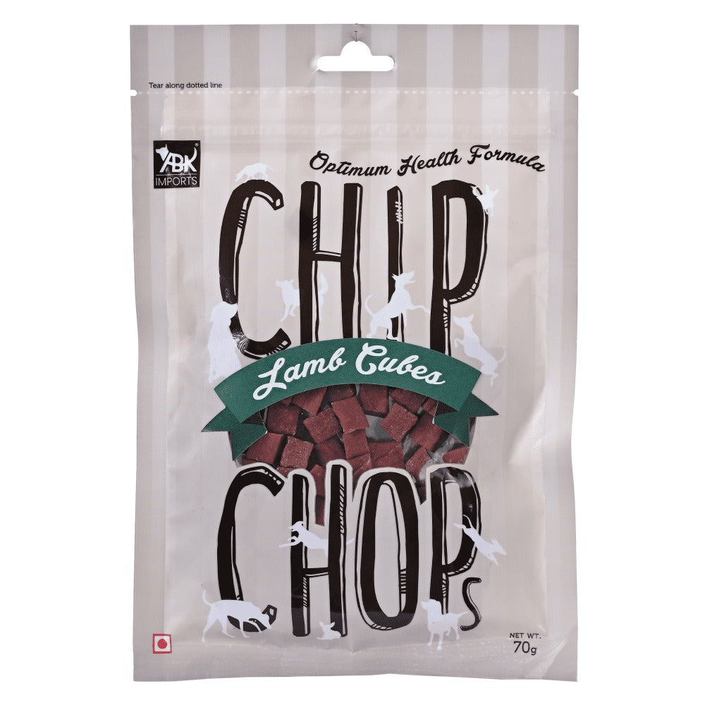 Chip Chops Sweet Potato Chicken, Lamb Cubes and Sundried Chicken Jerky Dog Treats Combo (3 x 70g)