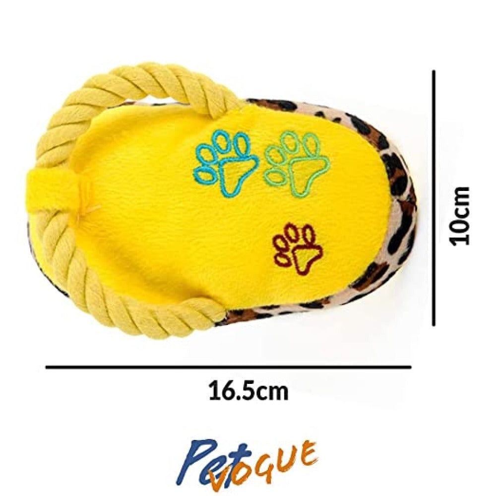 Pet Vogue Bone Shaped Rubber Chew Toy, Sandal Shaped Yellow Plush Toy & Gnawlers Calcium Milk Bone Dog Treats Combo for Dogs