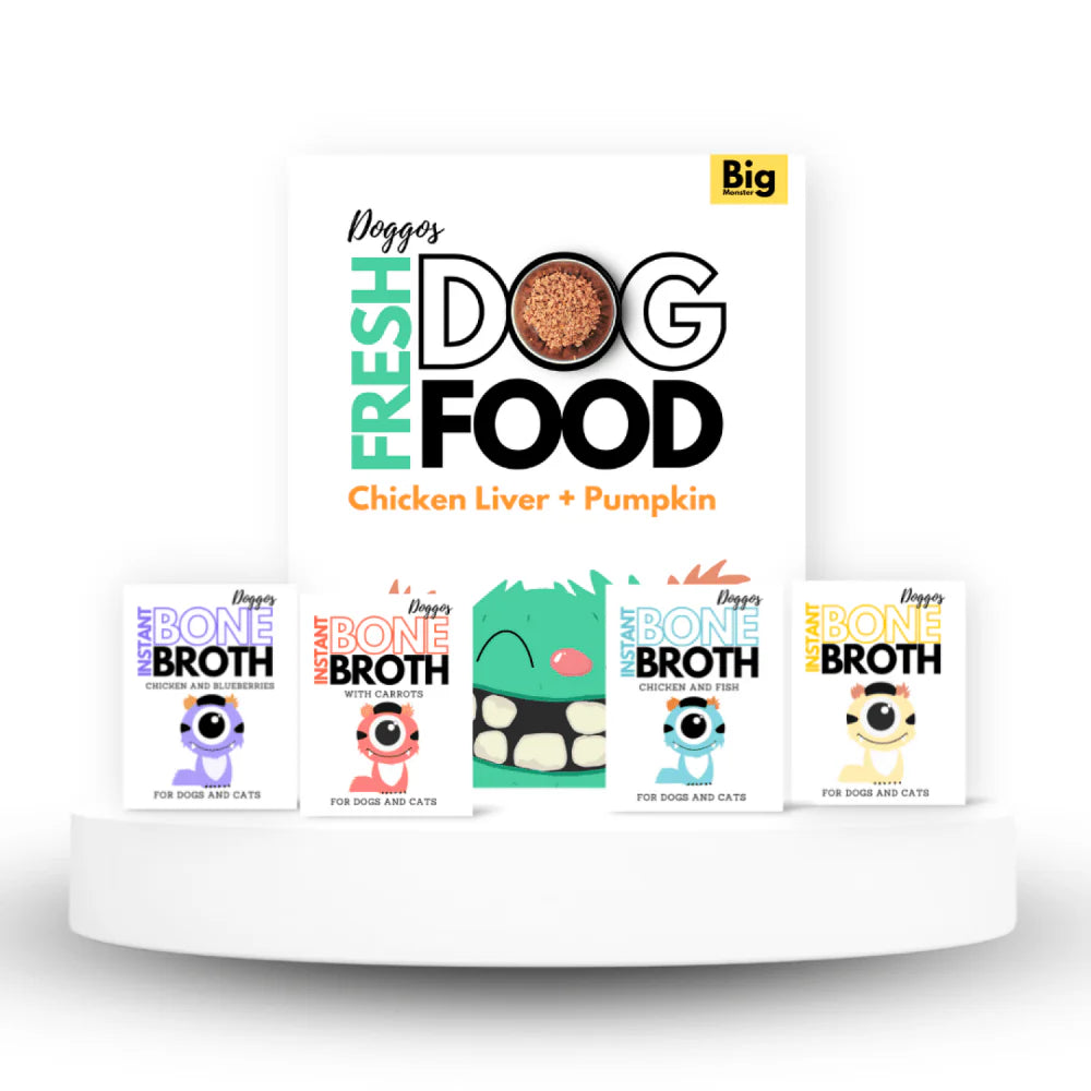 Doggos The Super Monster Club Fresh Food and Bone Broth for Dogs