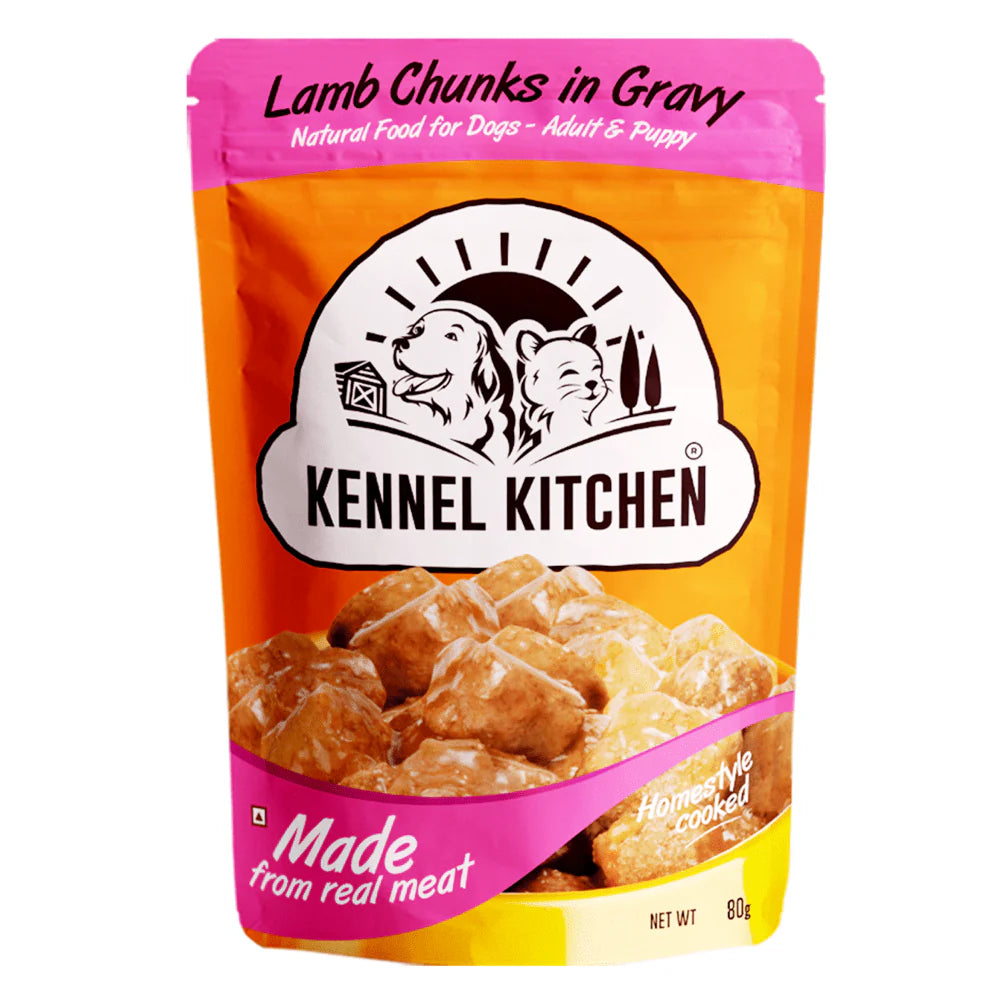 Kennel Kitchen Lamb Chunks in Gravy and Chicken Chunks in Gravy Adult and Puppy Dog Wet Food (All Life Stage) Combo