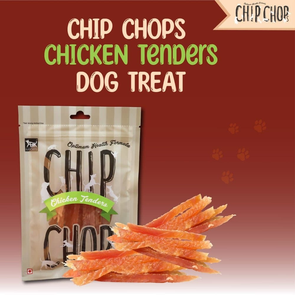 Chip Chops Diced Chicken, Chicken & Codfish Sandwich and Chicken Tenders Dog Treats Combo