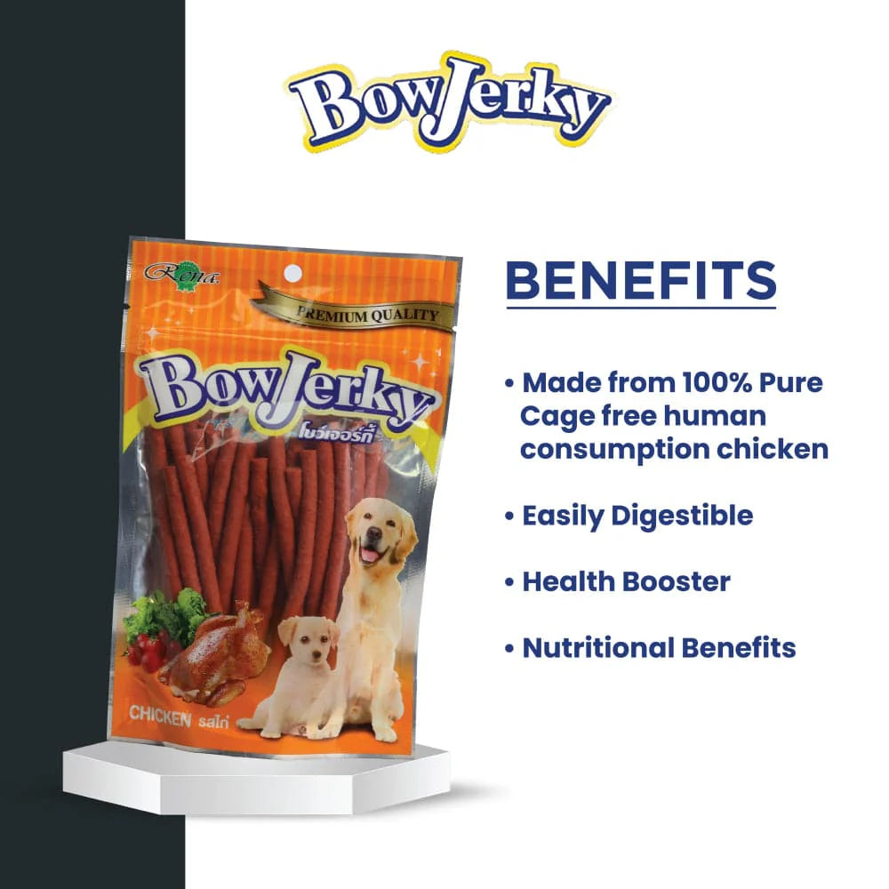 Rena BowJerky Chicken Sticks Dog Treats