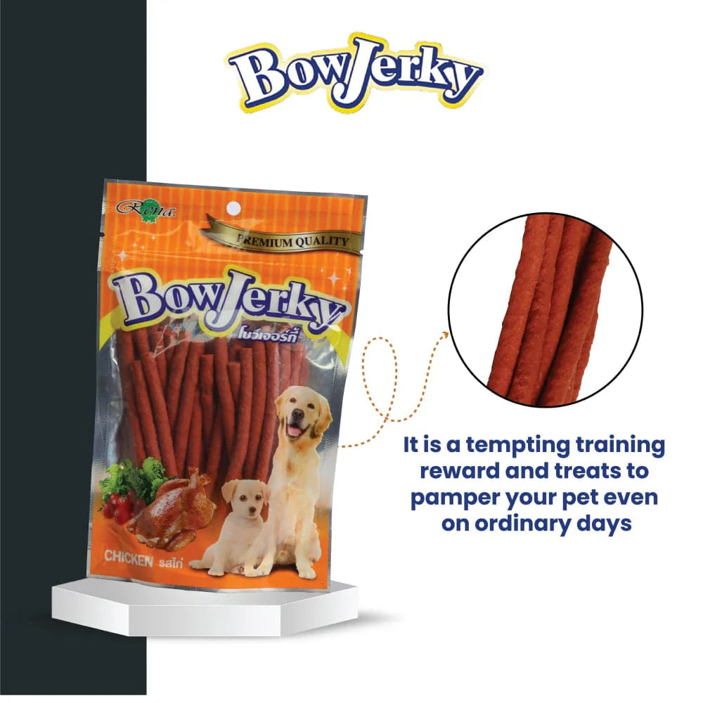 Rena BowJerky Chicken Sticks Dog Treats