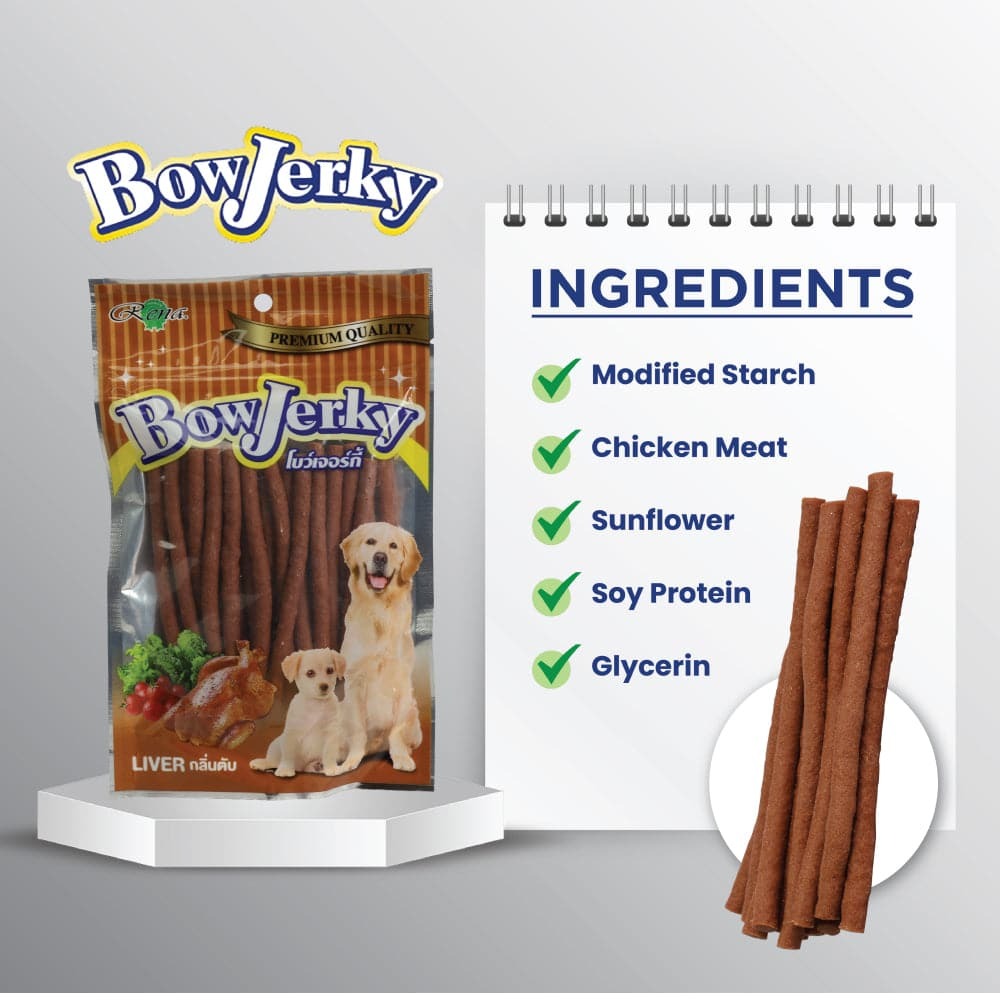 Rena BowJerky Liver Sticks Dog Treats