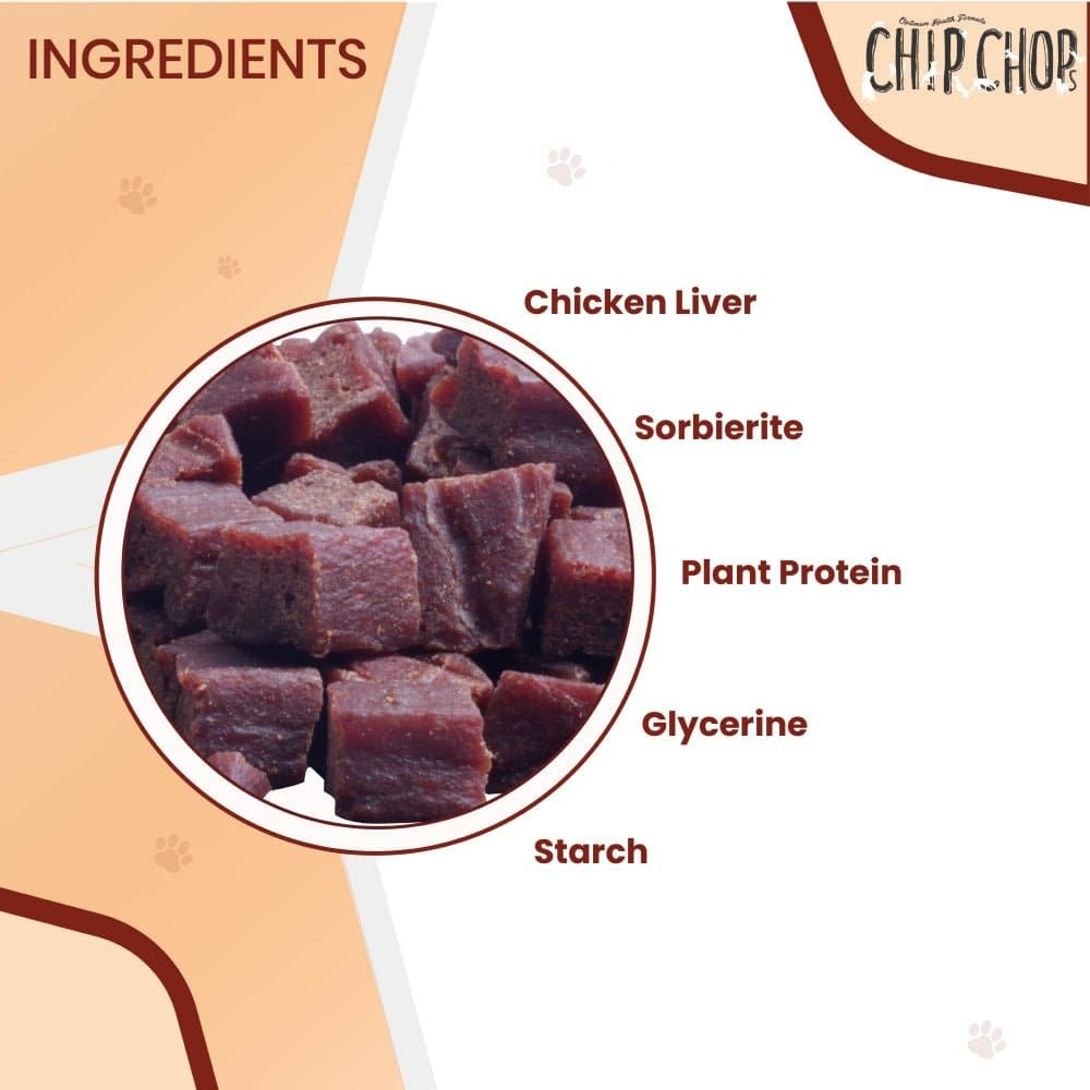 Chip Chops Lamb Cubes and Chicken Liver Cubes Dog Treats Combo