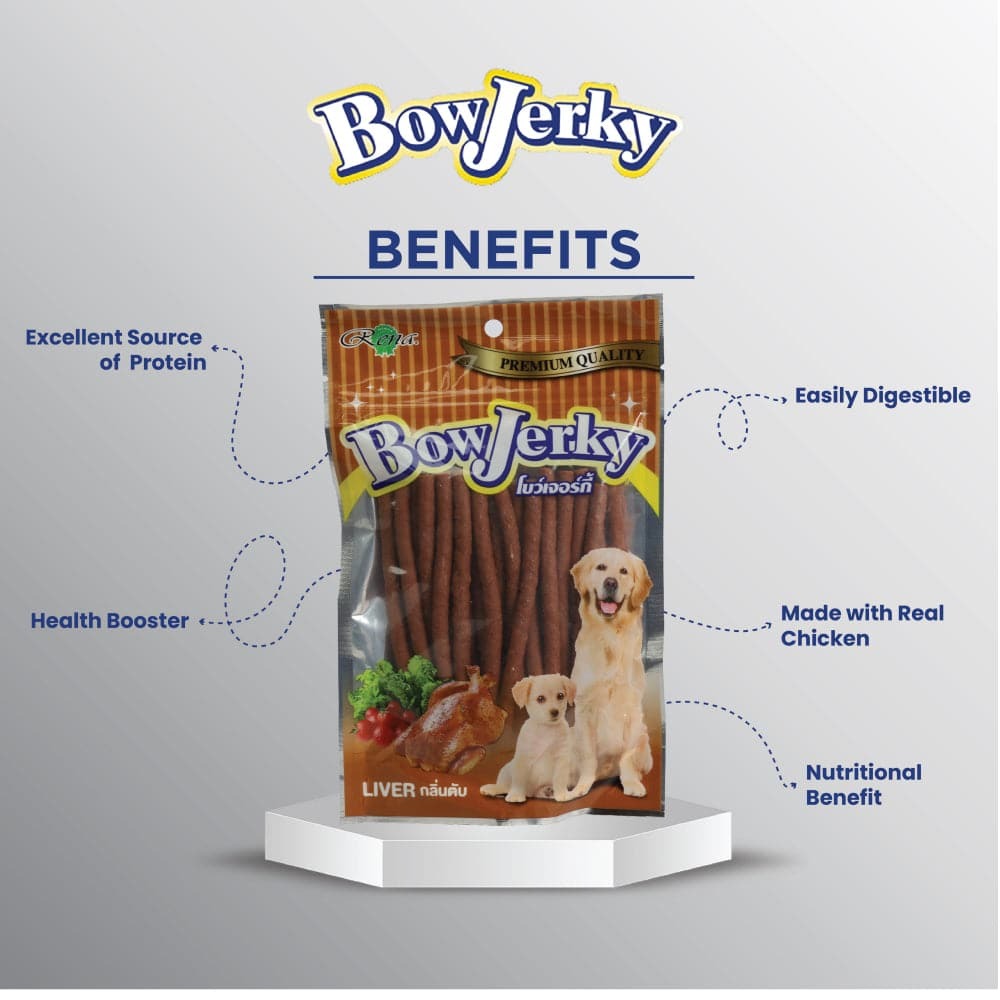 Rena BowJerky Liver Sticks Dog Treats