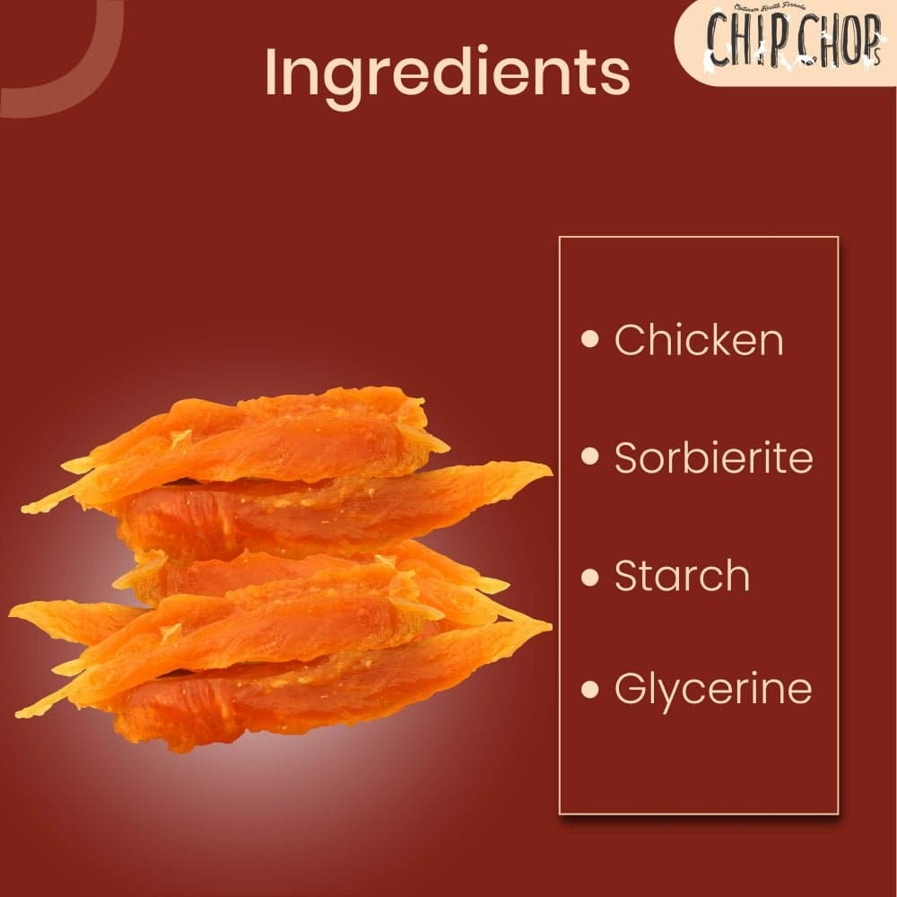 Chip Chops Sun Dried Chicken and Chicken Tenders Jerky Dog Treats Combo