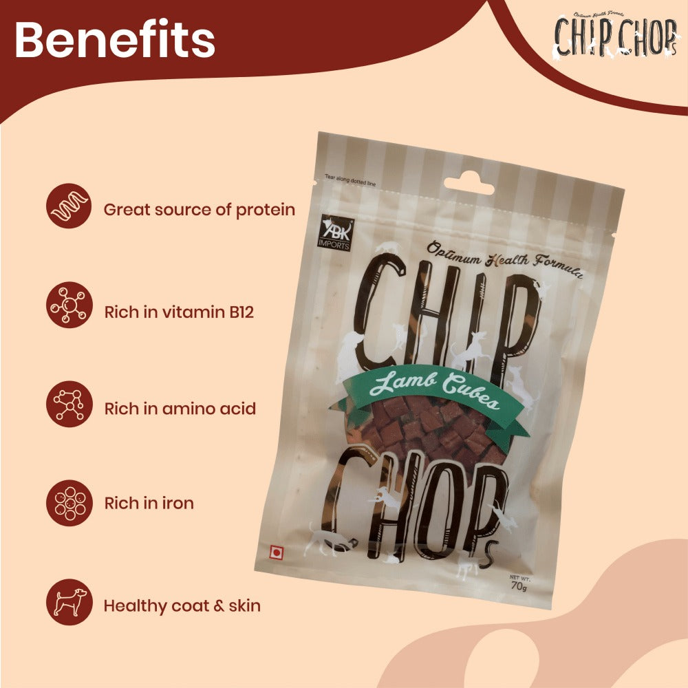 Chip Chops Lamb Cubes and Chicken Liver Cubes Dog Treats Combo