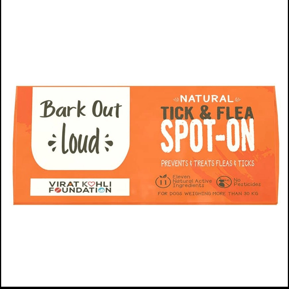 Bark Out Loud Natural Tick & Fleas Spot On Solution for Dogs and Cats