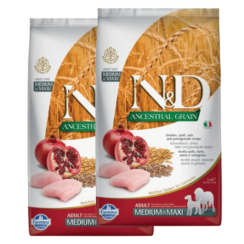 Farmina N&D Chicken & Pomegranate Adult Medium Maxi Dog Dry Food