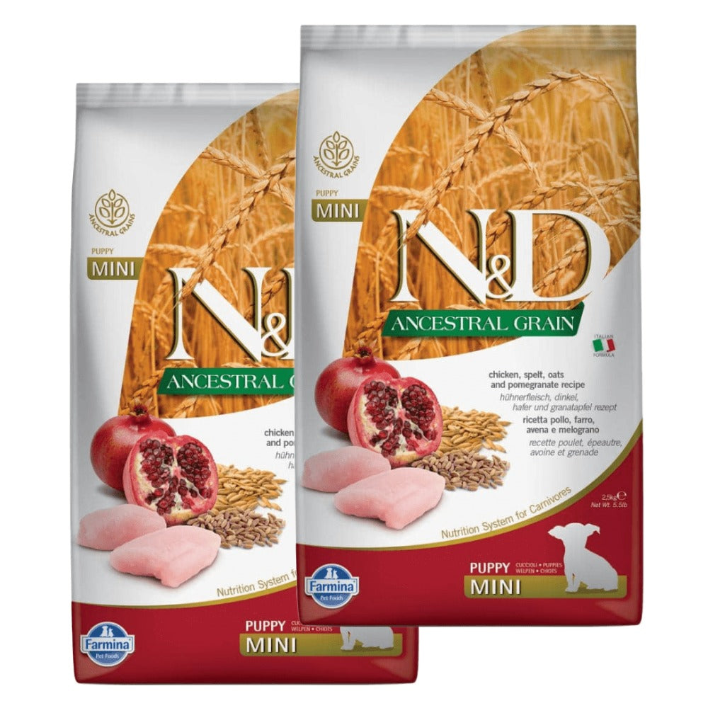 Farmina N&D Chicken & Pomegranate Ancestral Grain Puppy Mini Dog Dry Food