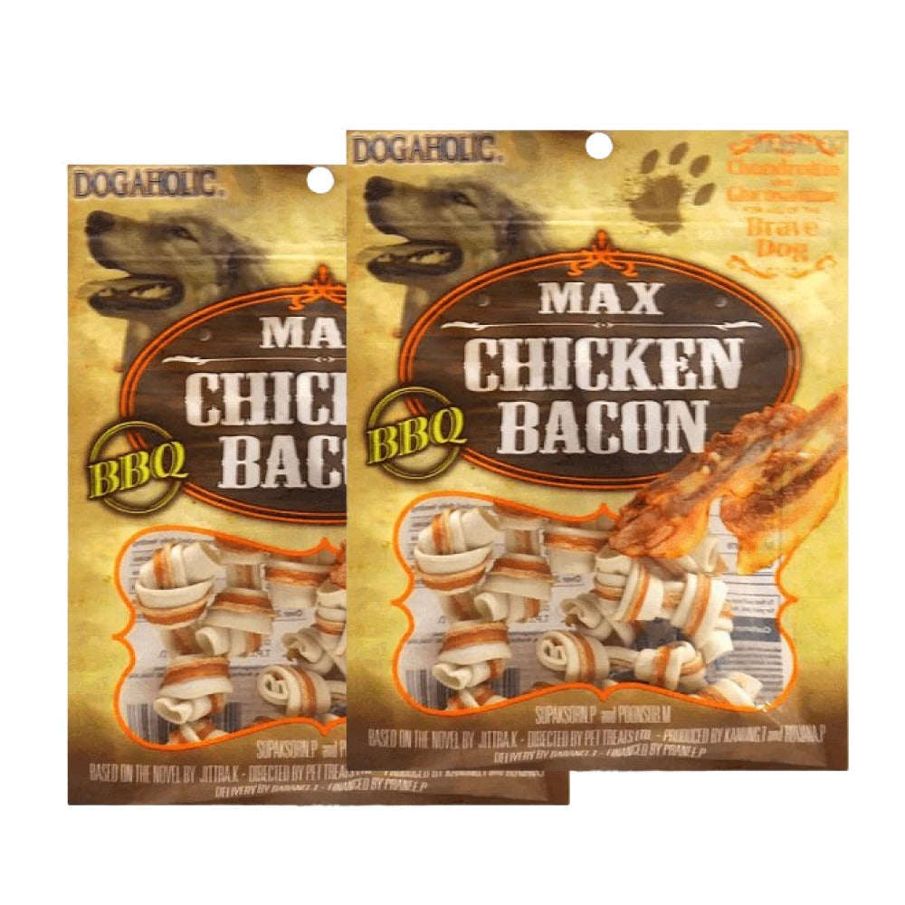 Dogaholic Chicken Bacon Bone BBQ Dog Treat