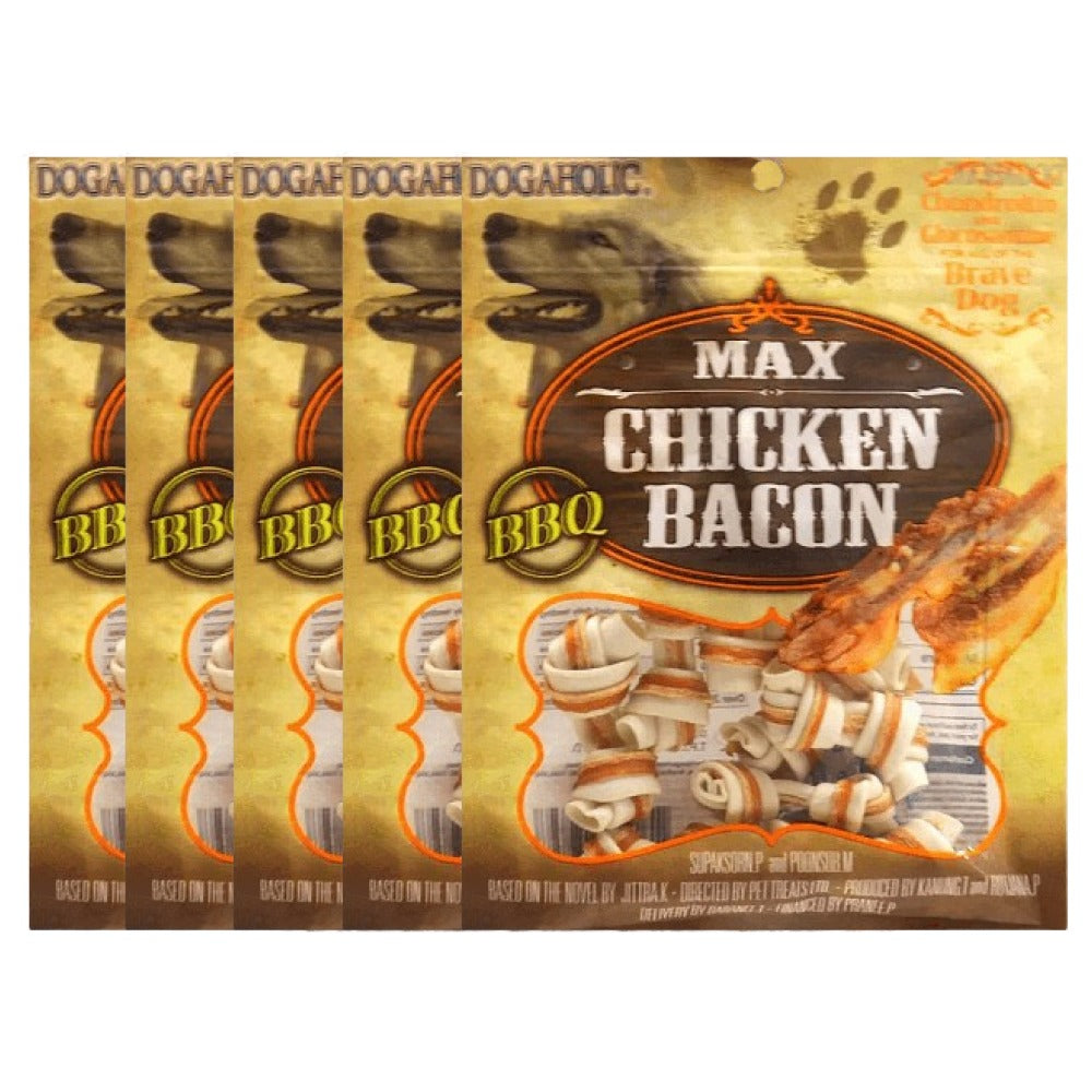 Dogaholic Chicken Bacon Bone BBQ Dog Treat