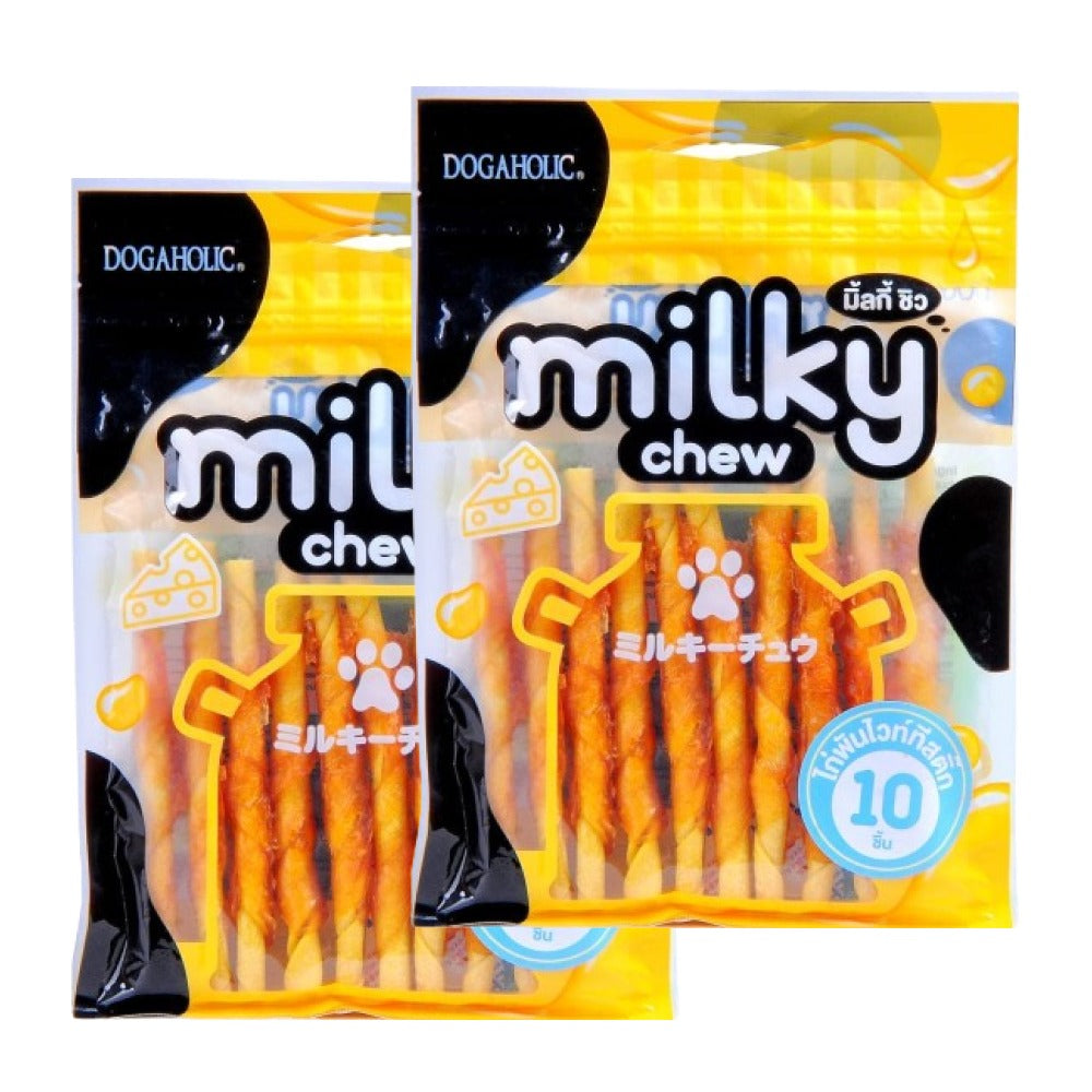 Dogaholic Milky Chew Cheese Chicken Stick Style Dog Treats