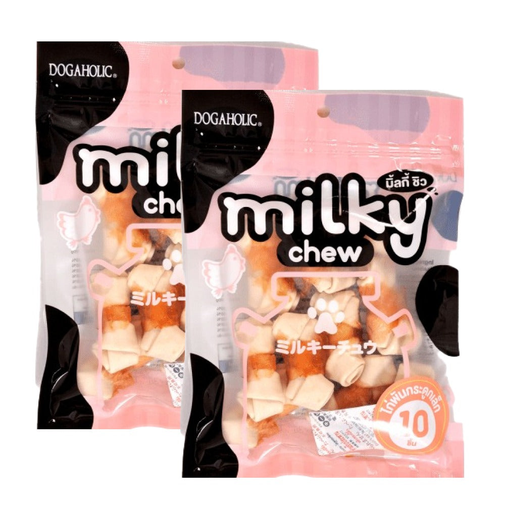 Dogaholic Milky Chew Chicken Bone Style Dog Treats