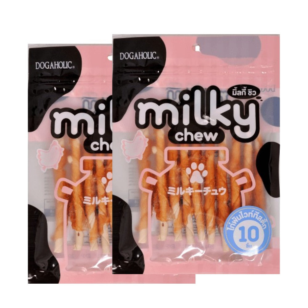 Dogaholic Milky Chew Chicken Stick Style Dog Treats