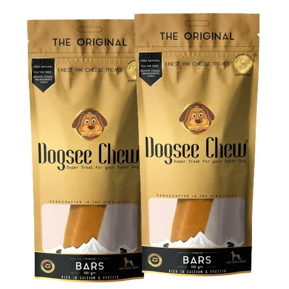 Dogsee Chew 100% Natural Yak Milk Bars Large Breed Dog Treats