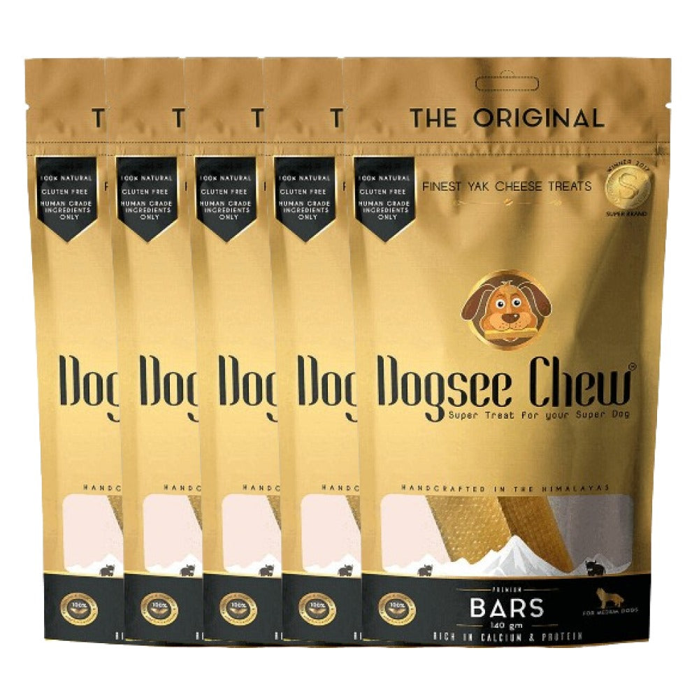 Dogsee Chew 100% Natural Yak Milk Bars Medium Breed Dog Treats