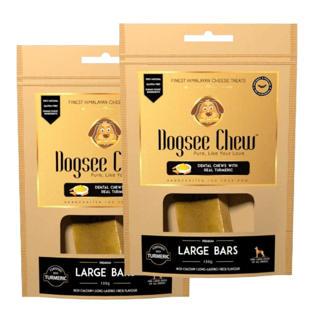 Dogsee Chew Turmeric Chew Bars Large Breed Dog Treats