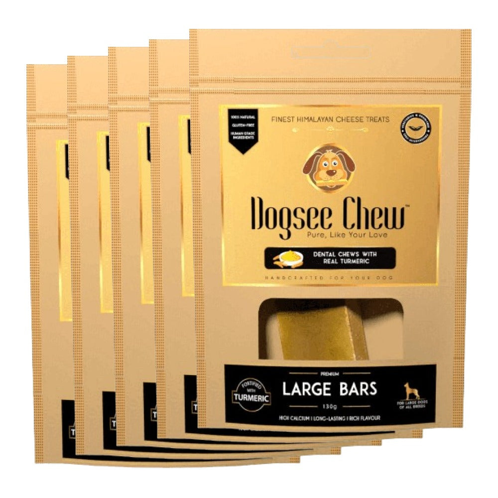 Dogsee Chew Turmeric Chew Bars Large Breed Dog Treats