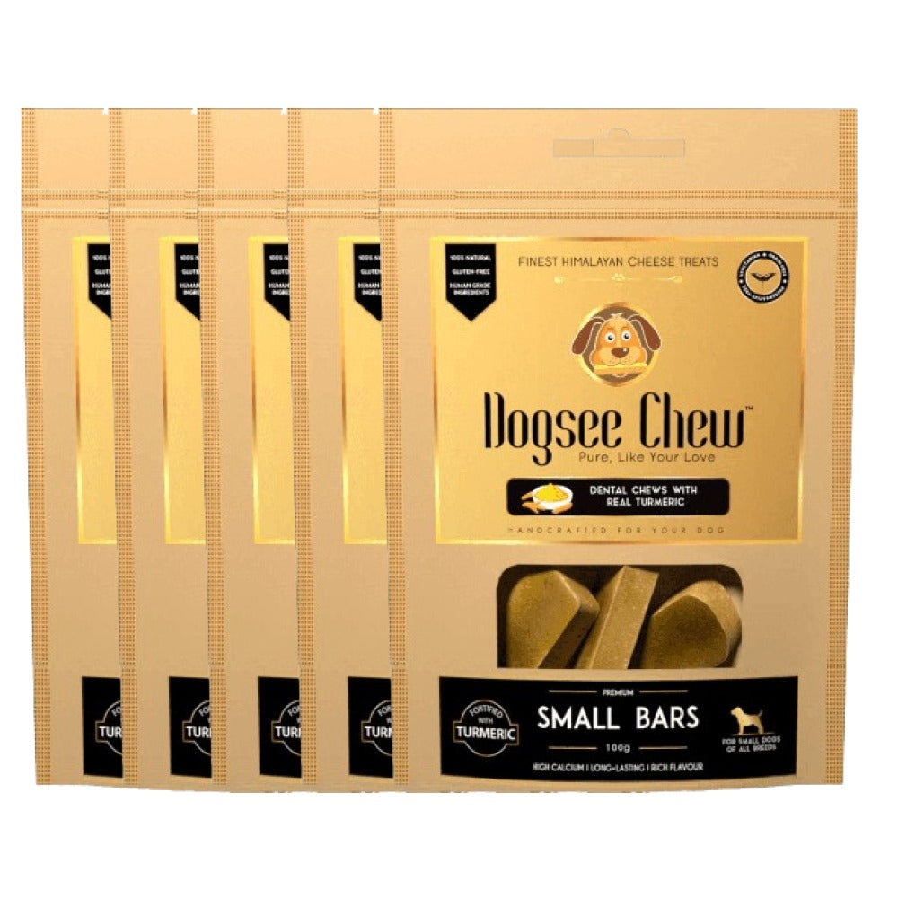 Dogsee Chew Turmeric Chew Bars Mini Breed Dog Treats